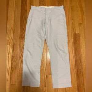 J Crew Factory Light Blue Twill Cotton Pants